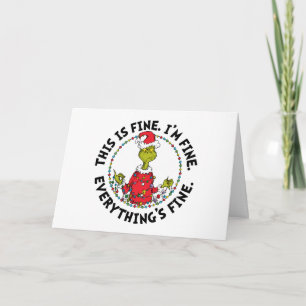 Grinch   Alles ist in Ordnung Feiertagskarte