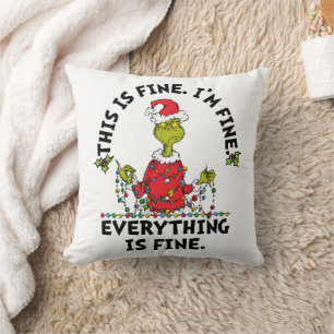 Grinch Alles ist in Ordnung Kissen