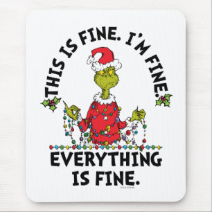 Grinch Alles ist in Ordnung Mousepad