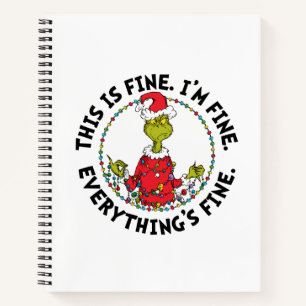Grinch Alles ist in Ordnung Notizbuch