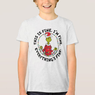 Grinch Alles ist in Ordnung Tri-Blend Shirt