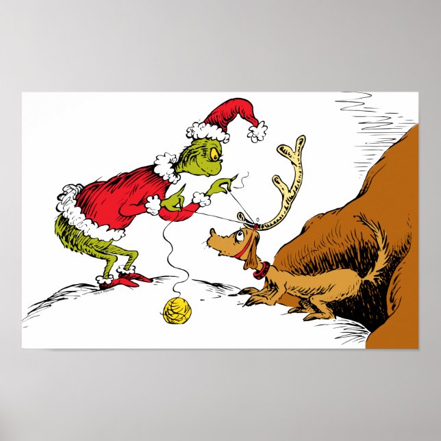 Grinch bereitet Max den Rentier vor Poster (Vorne)
