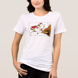 Grinch bereitet Max den Rentier vor Tri-Blend Shirt