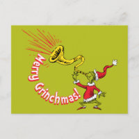 Grinch bläst das fröhliche Grinchmas-Horn