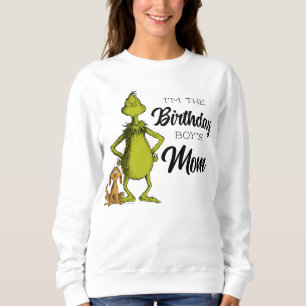 Grinch Chalkboard Birthday Boy's Mama Sweatshirt