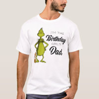 Grinch Chalkboard Birthday Girl's Vater