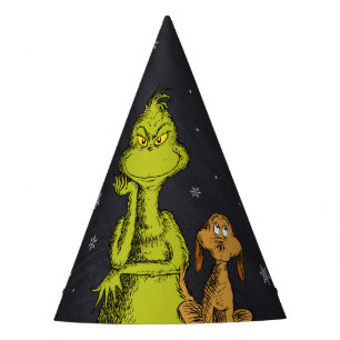 Grinch Chalkboard Geburtstag Partyhütchen
