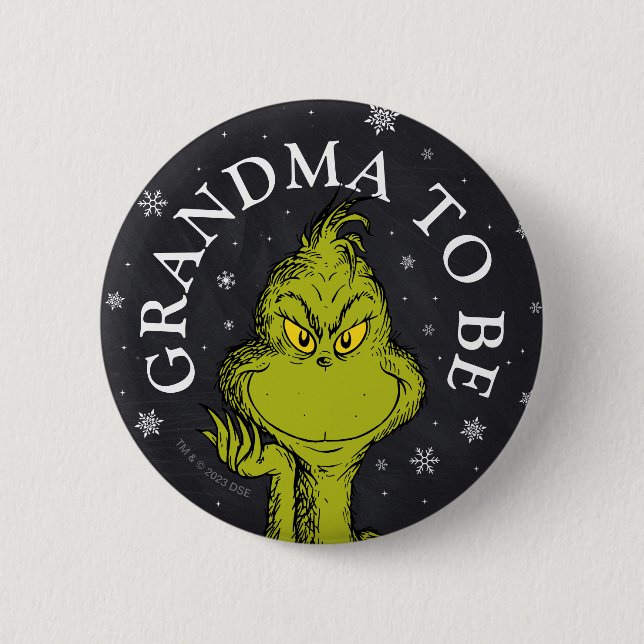 Grinch Chalkboard | Oma zu sein Button (Vorderseite)