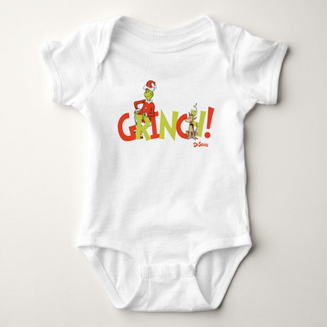 Grinch! Character Logo Graphic Baby Strampler (Vorderseite)