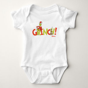 Grinch! Charakter-Logo-Grafik Baby Strampler