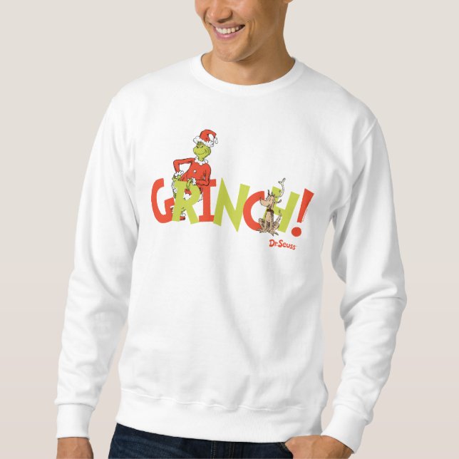 Grinch! Charakter-Logo-Grafik Sweatshirt (Vorderseite)