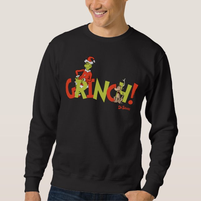 Grinch! Charakter-Logo-Grafik Sweatshirt (Vorderseite)