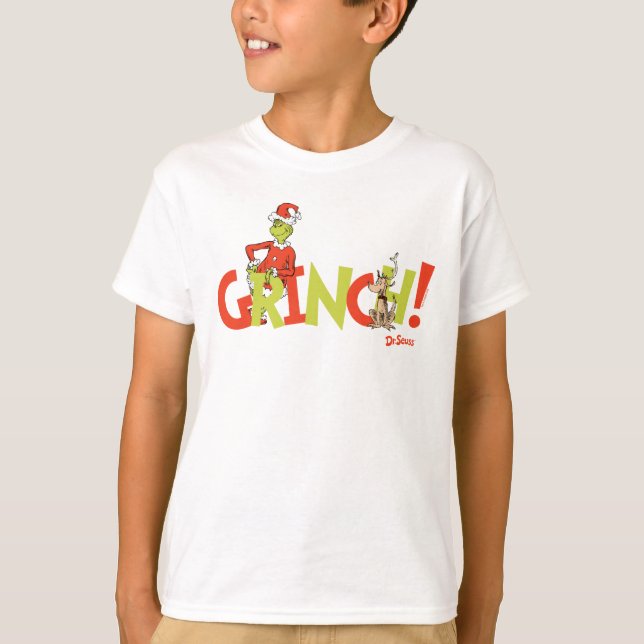 Grinch! Charakter-Logo-Grafik T-Shirt (Vorderseite)