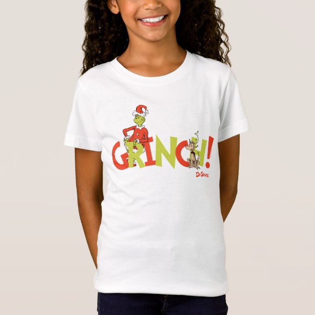 Grinch! Charakter-Logo-Grafik T-Shirt (Vorderseite)