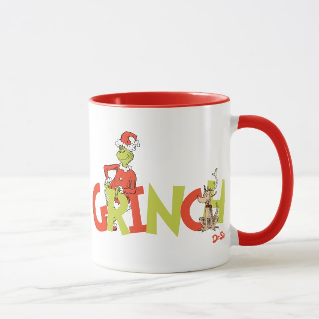 Grinch! Charakter-Logo-Grafik Tasse (Rechts)