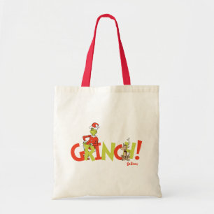 Grinch! Charakter-Logo-Grafik Tragetasche