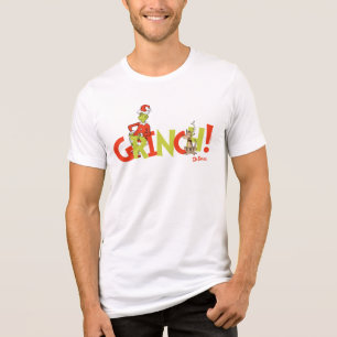 Grinch! Charakter-Logo-Grafik Tri-Blend Shirt