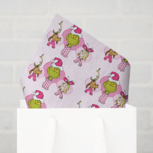 Grinch Crew im rosa Valentinsporträt Seidenpapier