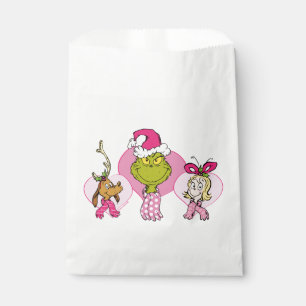 Grinch-Crew in rosa-valentinsporträt Geschenktütchen
