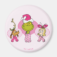 Grinch-Crew in rosa Valentinsporträt