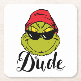 Grinch Der Typ Rechteckiger Pappuntersetzer