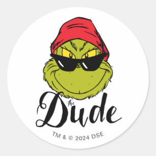 Grinch   Der Typ Runder Aufkleber