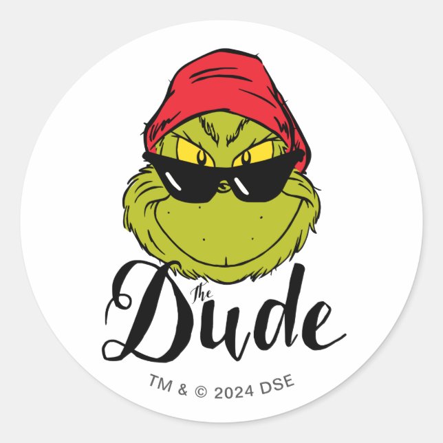 Grinch | Der Typ Runder Aufkleber (Vorderseite)