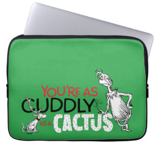 Grinch Du bist so kuschelig wie ein Kaktus Laptopschutzhülle