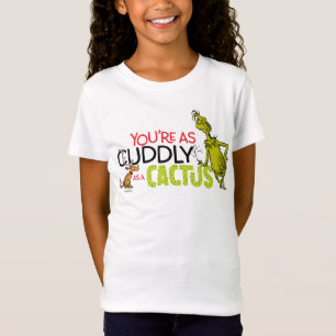 Grinch Du bist so kuschelig wie ein Kaktus Zitat T-Shirt