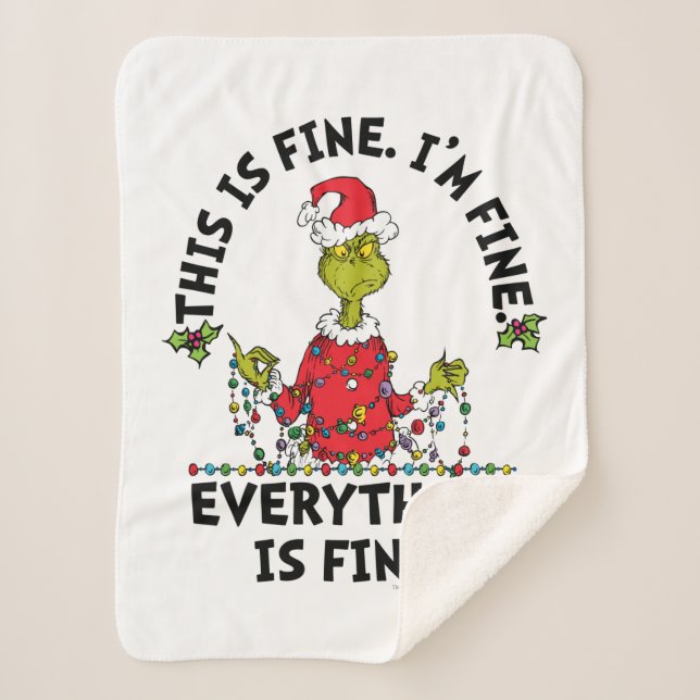 Grinch | Everything is Fine Sherpadecke (Vorderseite)