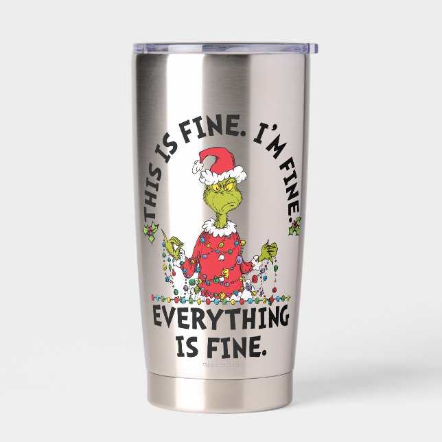 Grinch | Everything is Fine Thermobecher (Links)