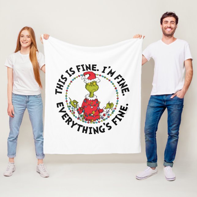 Grinch | Everything's Fine Fleecedecke (Beispiel)