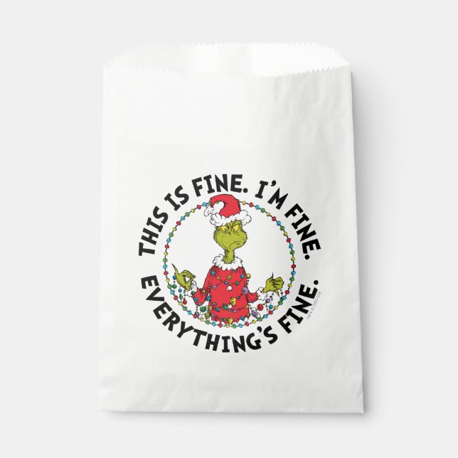 Grinch | Everything's Fine Geschenktütchen (Vorderseite)