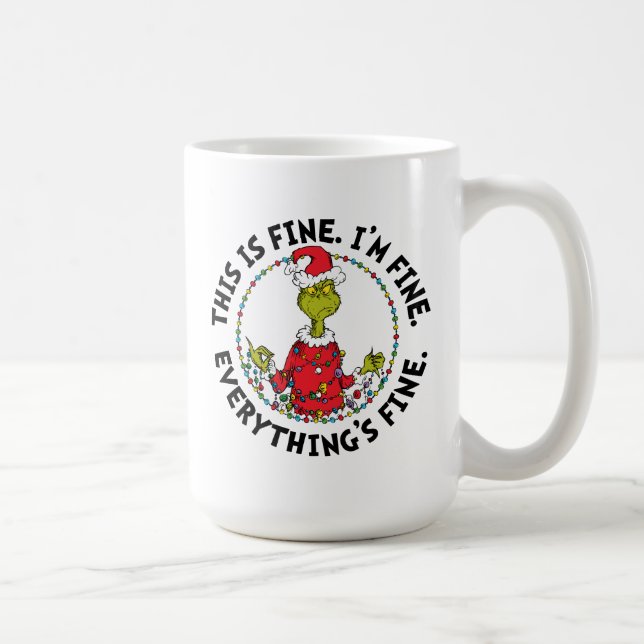 Grinch | Everything's Fine Kaffeetasse (Rechts)