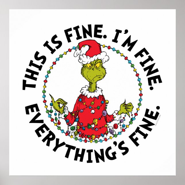 Grinch | Everything's Fine Poster (Vorne)