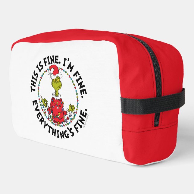 Grinch | Everything's Fine Waschbeutel (Linke Seite)