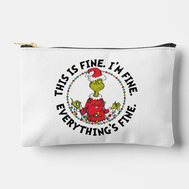 Grinch | Everything's Fine Zubehörtasche (Vorderseite)