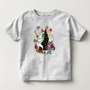 Grinch Farbige Weihnachtsgrafik Kleinkind T-shirt