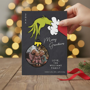 Grinch Frohe Grinchweihnachten Familienfoto Weihna