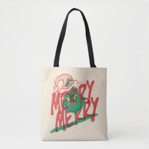 Grinch Fröhliches Grunge-Grafik