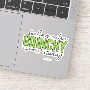 Grinch Fühle mich heute besonders grinchig 4 Aufkleber