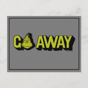 Grinch   Geh weg Postkarte