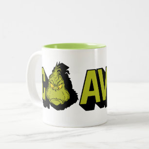 Grinch Geh weg Zweifarbige Tasse