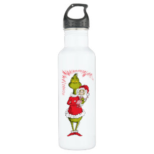 Grinch hält Cindy Lou Who Edelstahlflasche