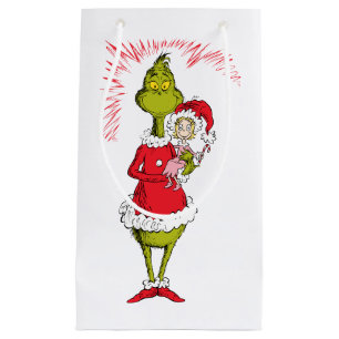 Grinch hält Cindy Lou Who Kleine Geschenktüte