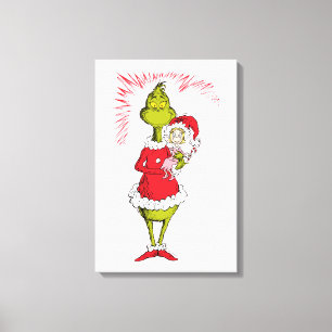 Grinch hält Cindy Lou Who Leinwanddruck