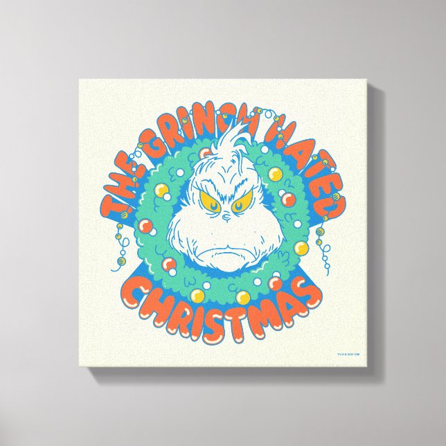 Grinch hasste Weihnachten Leinwanddruck (Vorderseite)