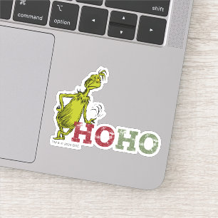 Grinch Ho Ho Ho Aufkleber