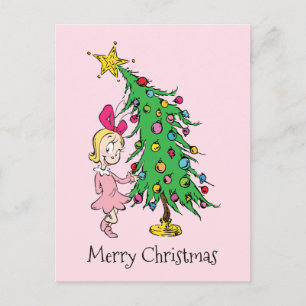 Grinch Ich war die gute Cindy-Lou Wer Feiertagspostkarte