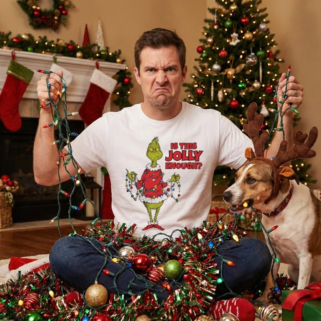 Grinch | "Is This Jolly Enough?" Tri-Blend Shirt (Von Creator hochgeladen)